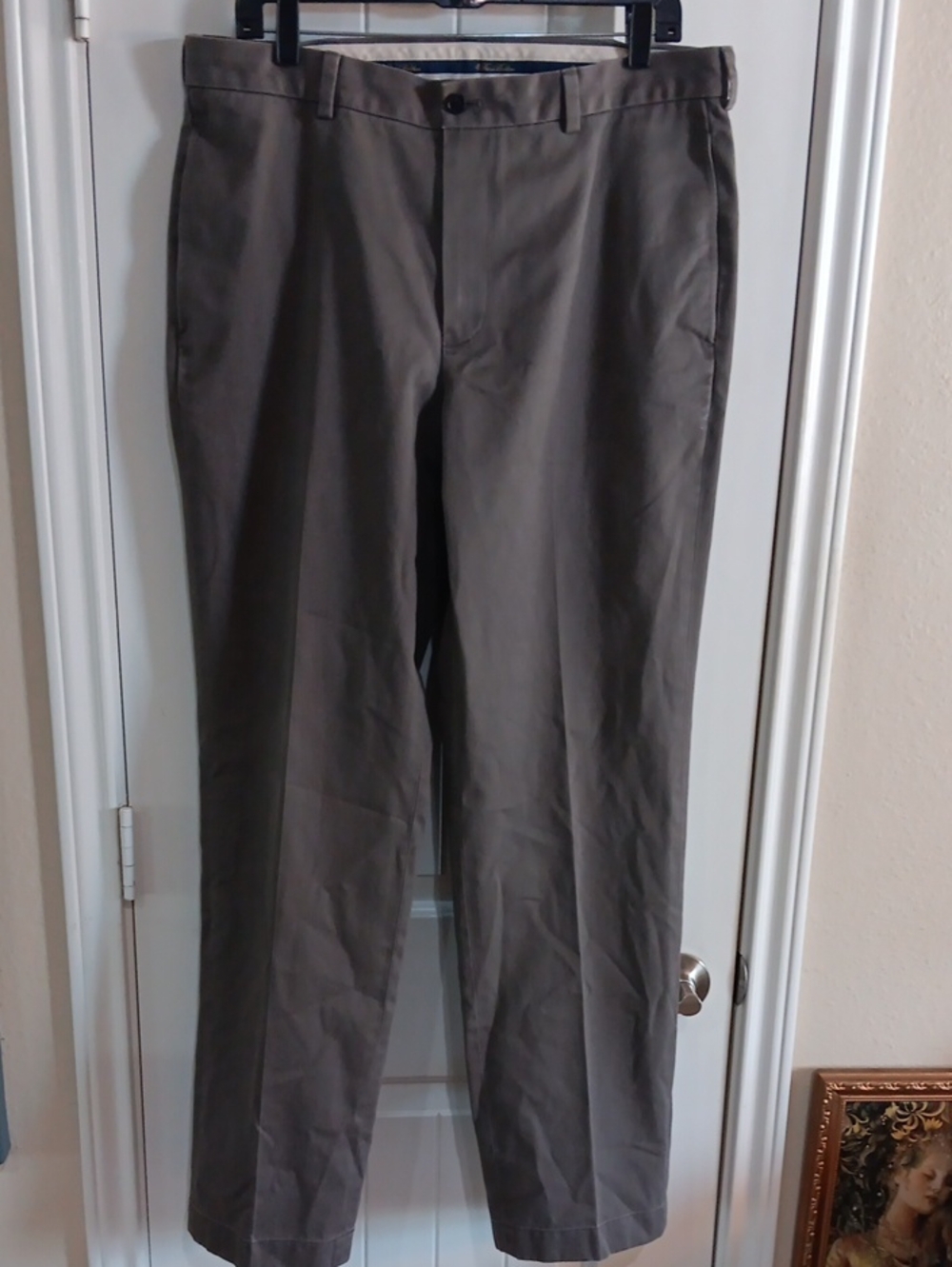 Brooks Brothers Clark Fit Advantage Chino Pants Mens 35x33 Brown Taupe
